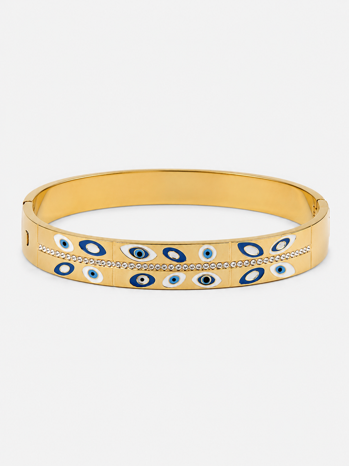 Χειροπέδα Evil Eye Gold Luxe