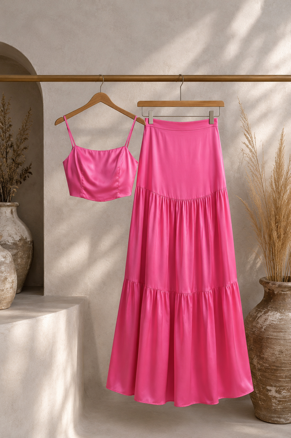 Candy Muse Σετ Crop Top &amp; Maxi Φούστα