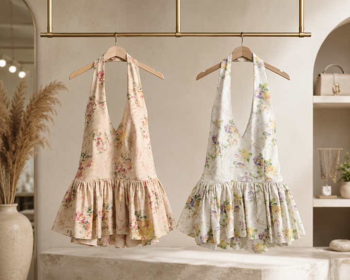Τοπ Floral Halter