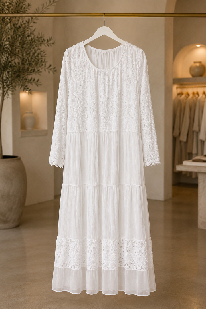 Φόρεμα Maxi Broderie