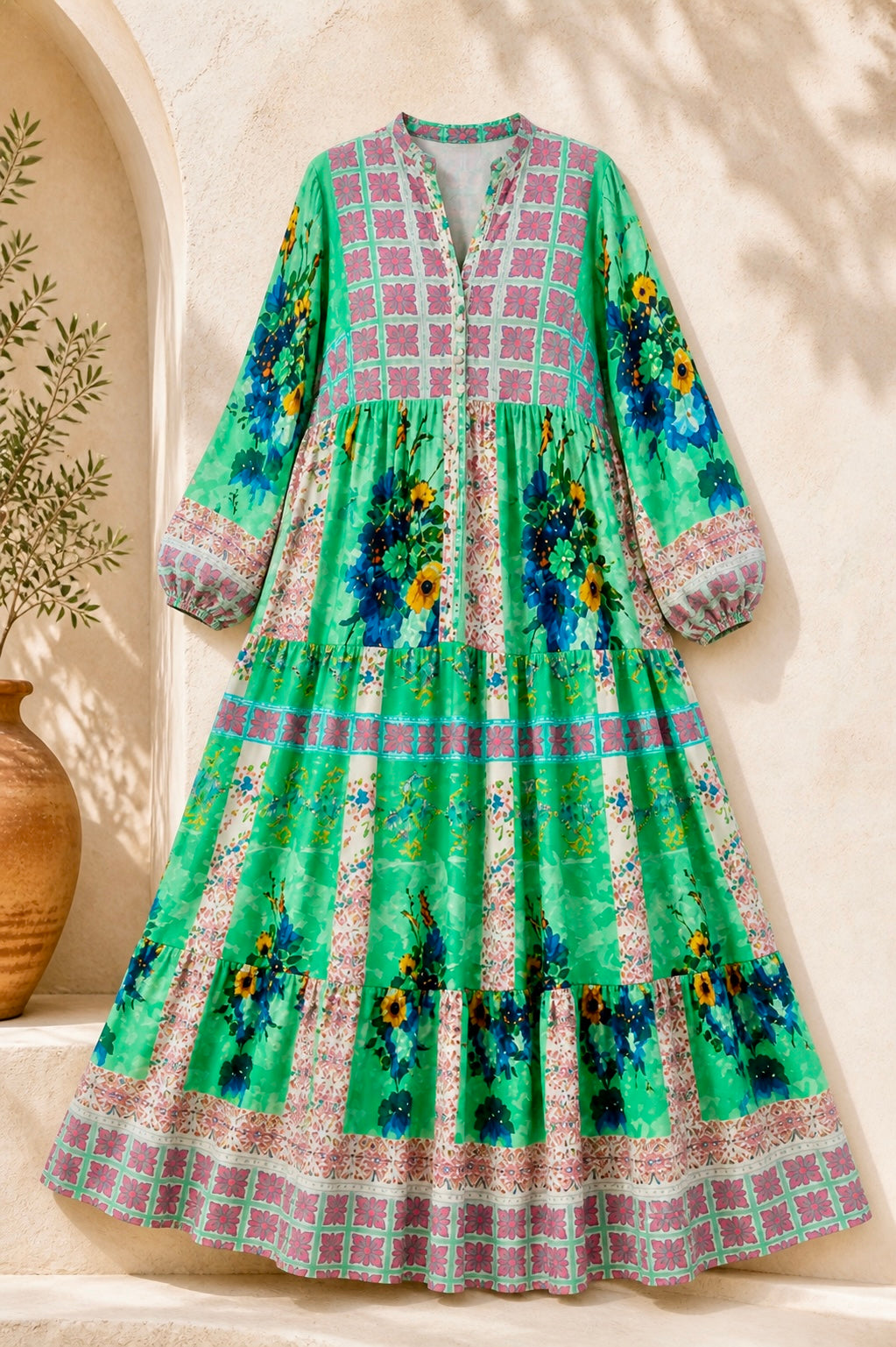 Bohemian Bloom Maxi Dress