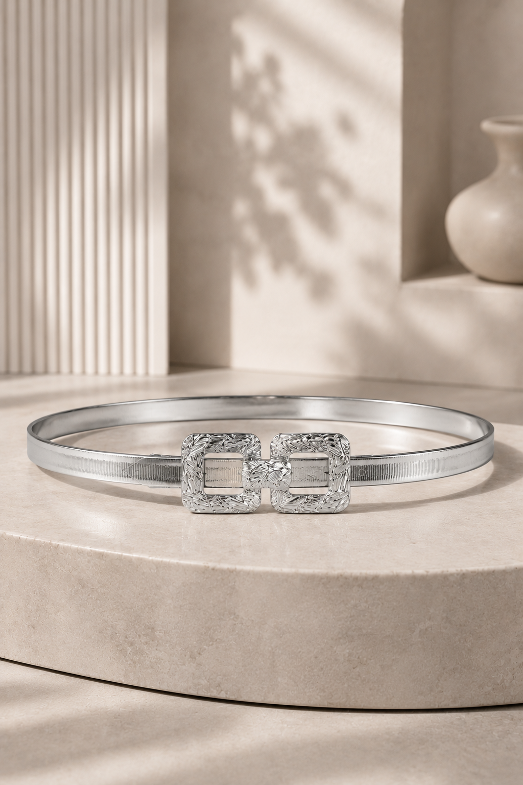Crystal Buckle Belt