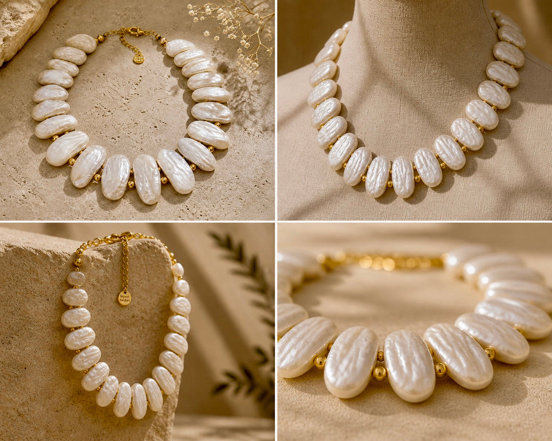 Pearl Essence Gold Κολιέ