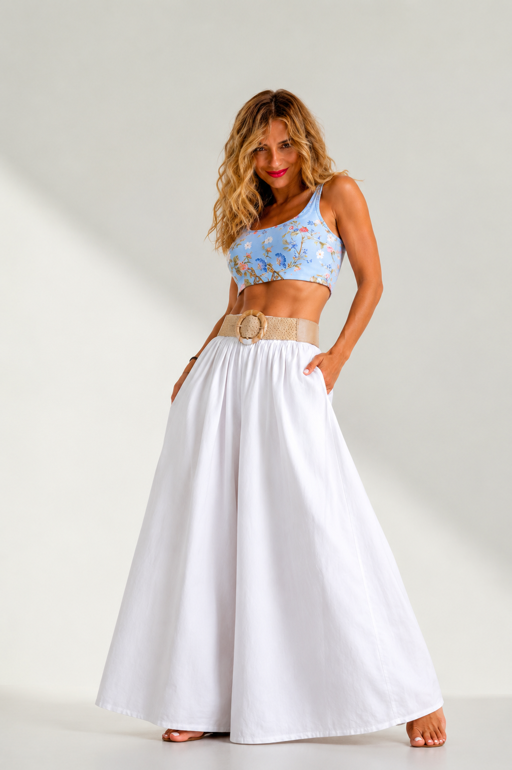Crop-top Floral bloom