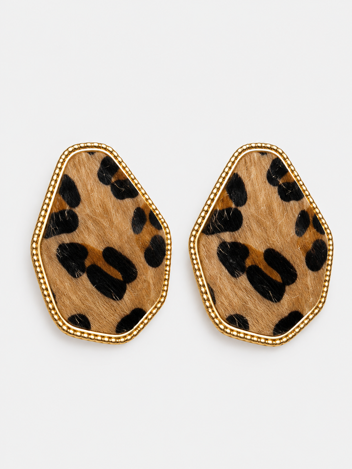 Σκουλαρίκια Leopard Statement